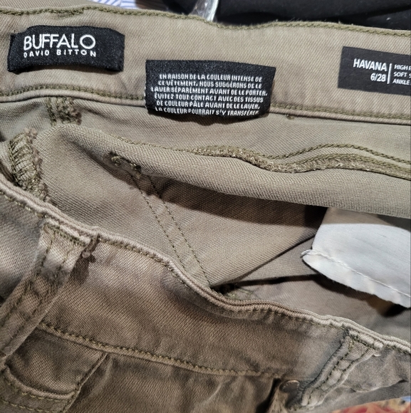 *3/$30* Buffalo David Britton High Rise Skinny Jeans Green  -6 - Picture 7 of 7